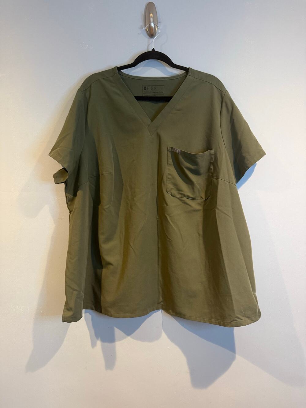 Figs Green Size 4XL Scrub Top